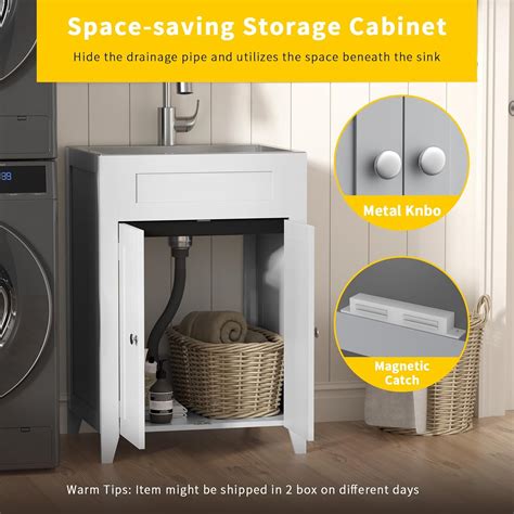 VINGLI 24-Inch Laundry Sink with Cabinet and India | Ubuy