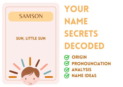 Meaning Of Samson Name