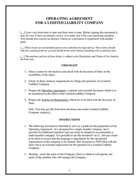 Limited Partnership Operating Agreement 的图像结果