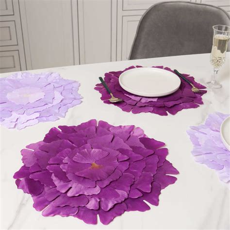 Flower Table Mat Set of 2 Online - Premium Table Mat | Nestasia