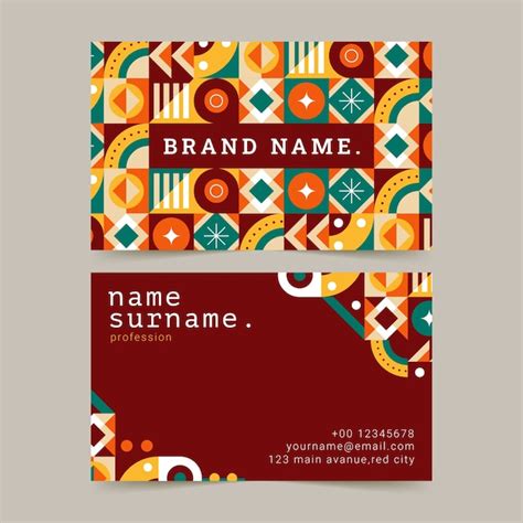 Business Card Pattern 的图像结果