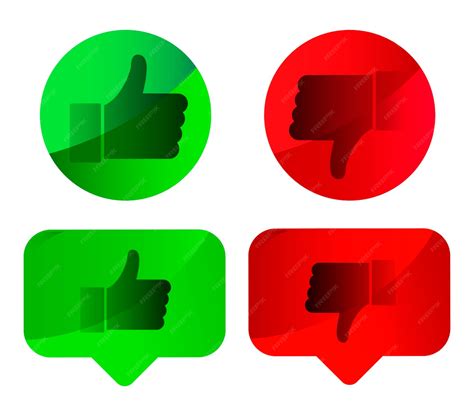 Me gusta y no me gusta iconos planos vectoriales. elementos de diseño ...