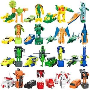 Buy Mini Transformer Robots for Toddler,Converting Action Figures , 4 ...
