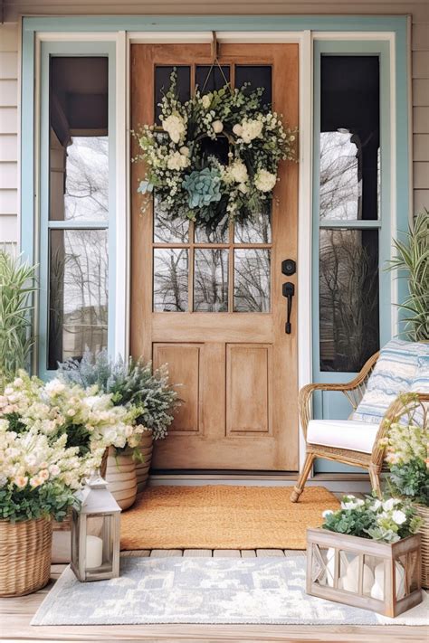 40+ Beautifully Charming Front Door Decor Ideas for Spring Season