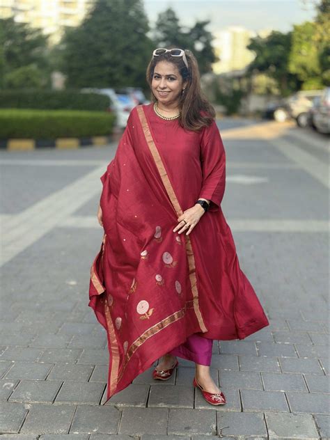 MOH | Sindoori Red Pure Silk Kurta Suit Set – MuddnMe– muddnme