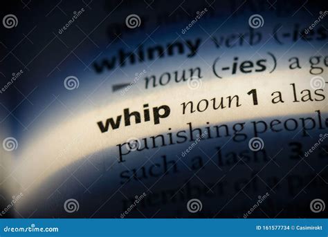 Whip stock photo. Image of book, detail, meaning, page - 161577734