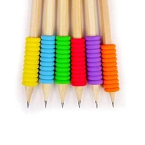 Nestnook Hub Ergonomic Pencil Set with Soft Finger Grips | Set of 6 ...