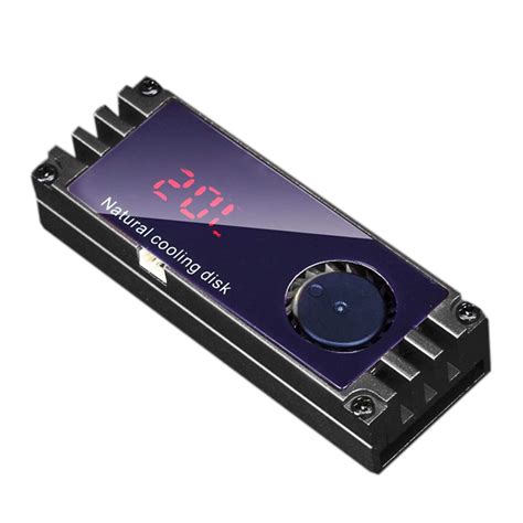 Buy Obobb Aio Cooler,SSD Cooling Fan OLED Screen Heat Sink for Hard ...