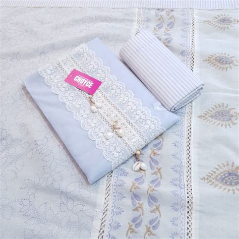 Set 21-21st June - Beautiful Lilac Kota kurta - Classy lace Neck Design ...