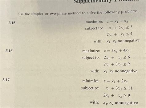 Two-Phase Method Problems 的图像结果