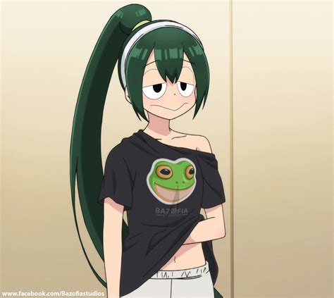 an anime character with green hair wearing a black shirt