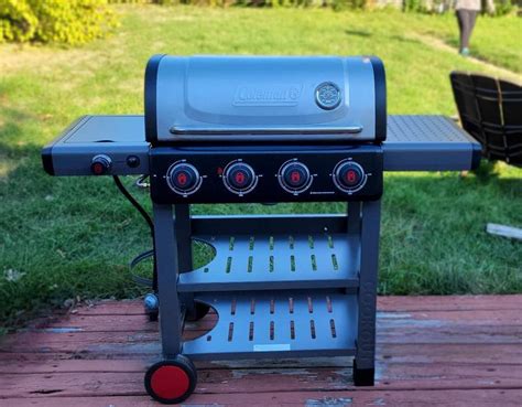 Coleman Stainless Steel/Gray 4-Burner Liquid Propane and Natural Gas ...