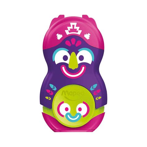 Maped Loopy Duo Pencil Sharpener+Eraser - SCOOBOO - Maped