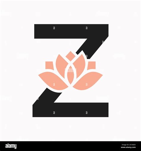 Letter Z Flower Concept For Botanic Symbol. Beauty Sign Stock Vector Image & Art - Alamy