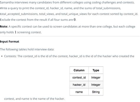 Interviews SQL HackerRank Solution 的图像结果