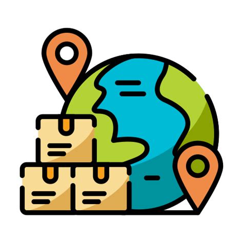 Worldwide shipping Generic color lineal-color icon | Freepik