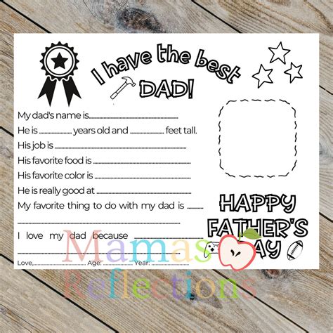 Fathers Day Questionnaire - Simple Recipes and Printables ...