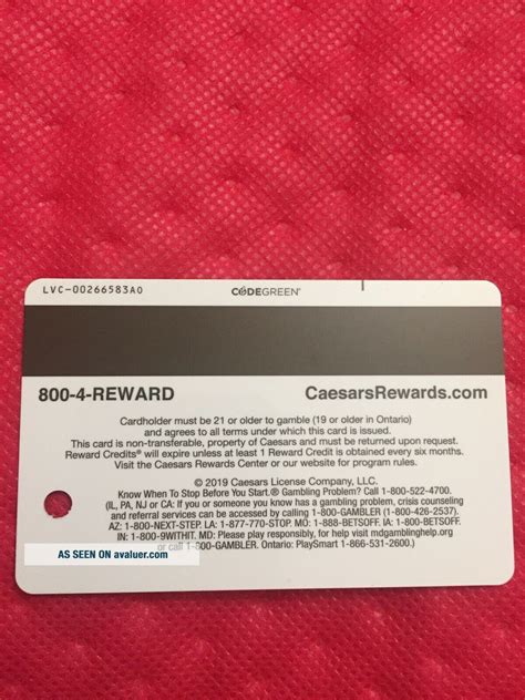 Caesars Rewards Diamond, Platinum And Salute Cards Exp 01/2020 | #1578834