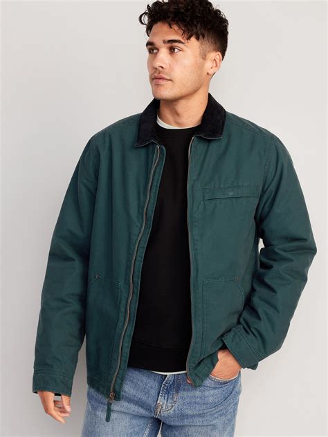 Cozy-Lined Canvas Barn Coat | Old Navy | Barn coat, Mens workwear ...