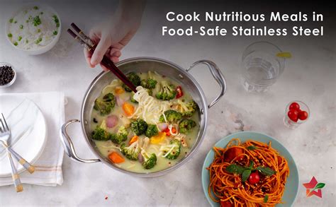 Wonderchef Nigella 3-Ply Stainless Steel Kadhai 20cm – Wonderchef India