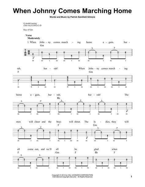 When Johnny Comes Marching Home par Michael Miles Partitions pour ...