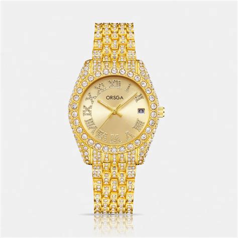 ORNATE Full Studded Women Watch – ORSGA