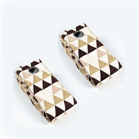 Buy Saral Home Hill Pattern Chenille Blackout Door Curtains 1Pc, Brown ...