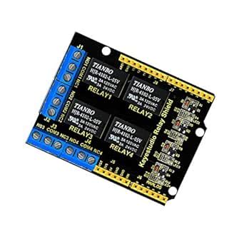 3NH® 4 Channel Relay Shield 5V 4 Channel Relay Board Module for Arduino ...