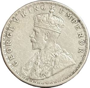 ANTIQUEWAY Very Rare Silver 1917 One Rupee High Grade George V British ...