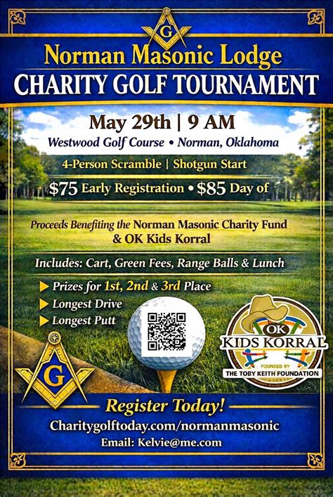 Charity Golf Tournament - Norman Masonic Lodge #38 & OK Kids Korral ...