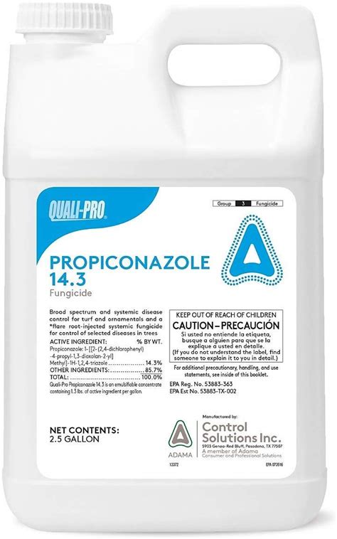 Propiconazole 14 3 Systemic Turf And Ornamental Fungicide Broad ...