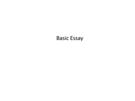 Image result for Basic Essay Structure