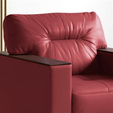 Buy Walter Half Leather 1-Seater Sofa - Customized Furniture from Home ...
