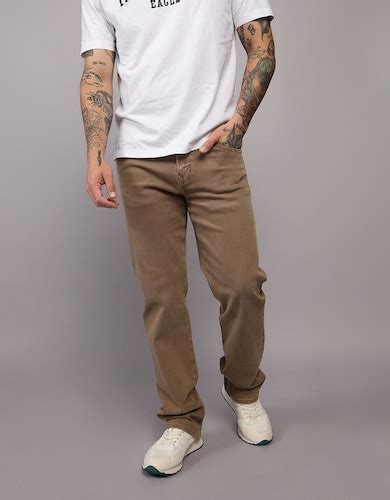 Buy American Eagle Men Brown EasyFlex Original Bootcut Jean Online