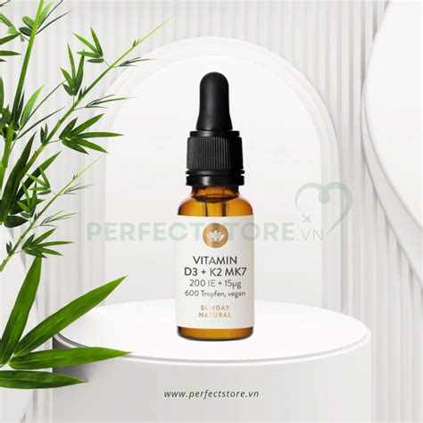 Vitamin D3 K2 MK7 Sunday Natural của Đức 20ml cho trẻ em – PERFECTSTORE.VN | VITAMINS, THỰC PHẨM ...