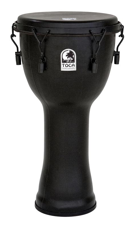 Toca SFDMX-12BM Freestyle Black Mamba Mechanically Tuned 12-Inch Djembe ...