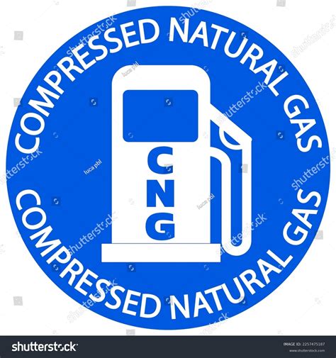 Compressed Natural Gas Logo Stock Foto „Mobile Gas Refueller For The