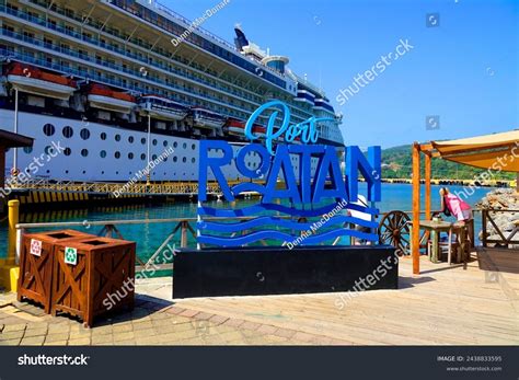 Celebrity Cruise Ship Constellation Roatan Honduras Stock Photo ...