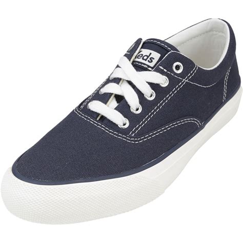 Keds - Keds Women's Anchor Solid Navy Ankle-High Fabric Wedge Sneakers ...