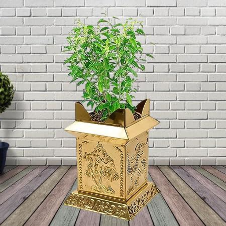 dalvkot Brass tulsi mandapam for Home and Indoor Decoration,for ...