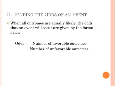 Image result for Odds Probability Examples