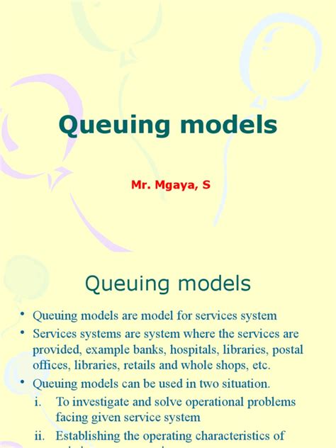 Image result for Queuing Models and Formulas