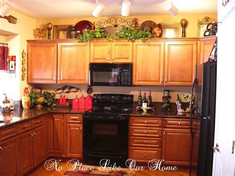 decorating above kitchen cabinets tuscany | Here's a closer look at the ...