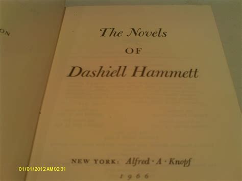 The Novels of Dashiell Hammett: Red Harvest, The Dain Curse, The ...