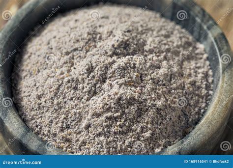 Raw Blue Organic Cornmeal stock image. Image of unhealthy - 168916541