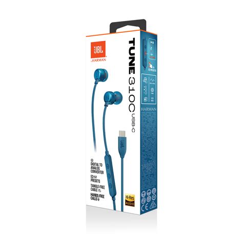 JBL Tune 310C USB | Wired Hi-Res In-Ear Headphones