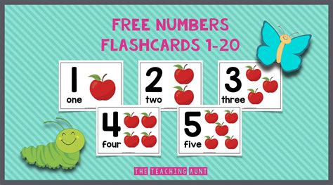 Printable Numbers 1 20 Flashcards
