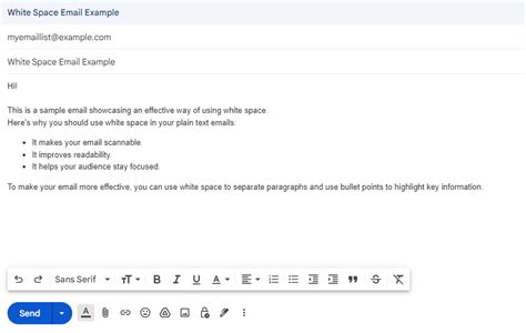 Image result for Example of an Email Text
