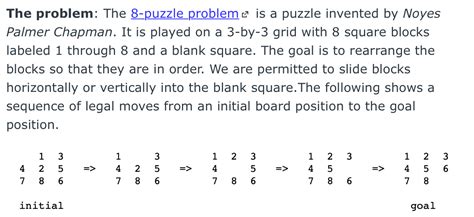 Image result for Implement the 8 Puzzle Problem Using A* Search in Python