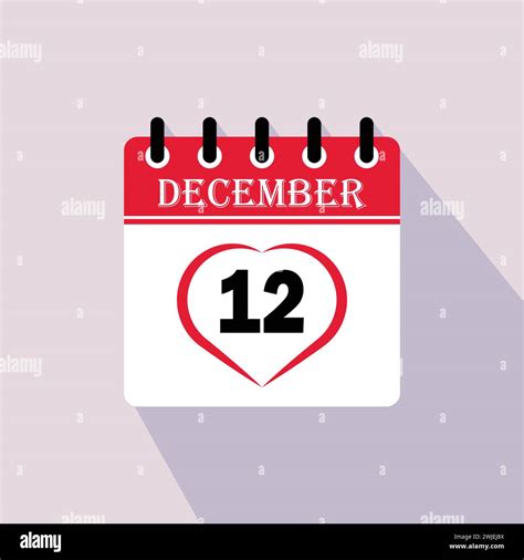 12th december calender Stock Vector Images - Alamy